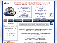 Tablet Screenshot of pawleysislandpharmacy.com